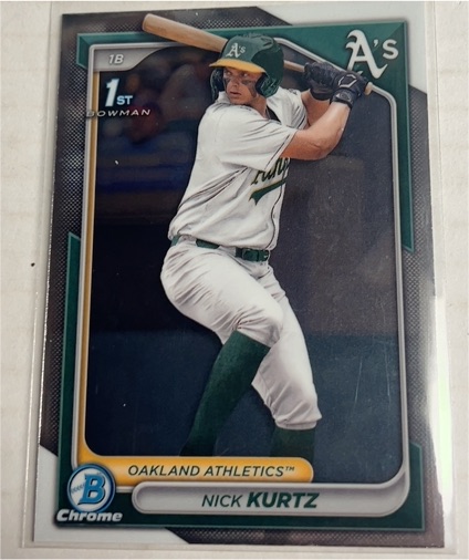 2024 Bowman Draft Chrome #BDC-56 Nick Kurtz — front