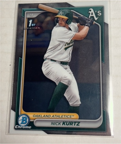 2024 Bowman Draft Chrome #BDC-56 Nick Kurtz — front