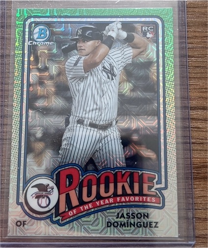 2024 Bowman Chrome Rookie of the Year Favorites #ROY-9 Jasson Dominguez — front