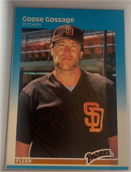 1987 Fleer #415 Goose Gossage — front