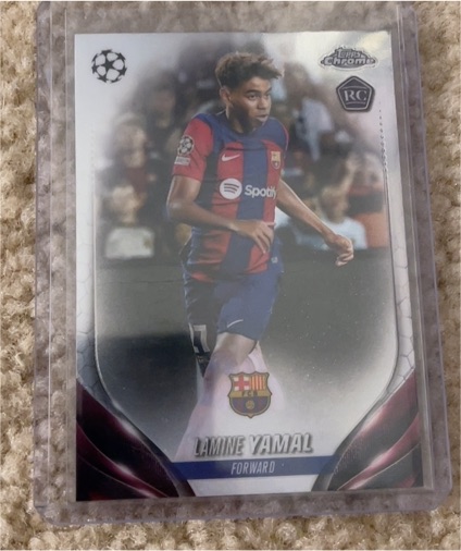 2023-24 Topps Chrome UEFA Club Competitions #64 Lamine Yamal — front