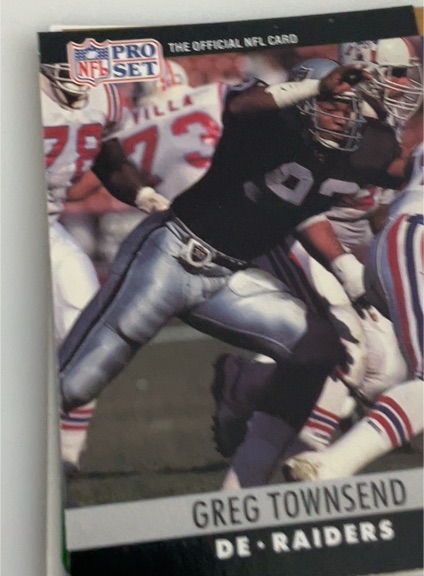1990 Pro Set #158 Greg Townsend — front