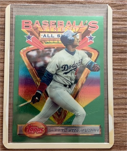 1993 Topps Finest #89 Darryl Strawberry — front