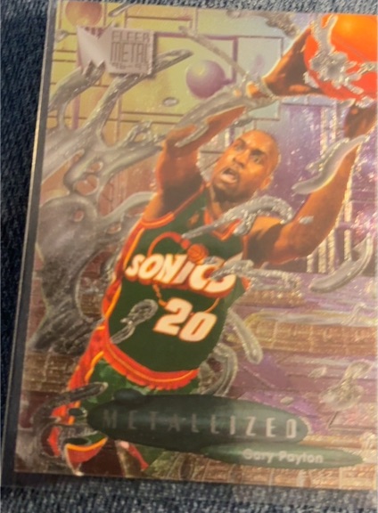1996-97 Fleer Metal #228 Gary Payton Metallized — front