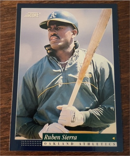 1994 Score #409 Ruben Sierra — front