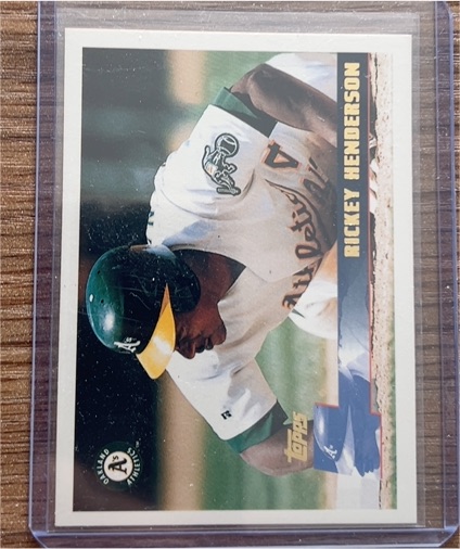 1996 Topps #397 Rickey Henderson — front