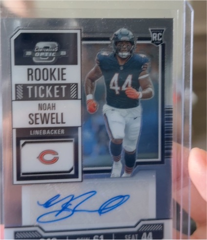 2023 Panini Contenders Optic #191 Noah Sewell Rookie Ticket — front