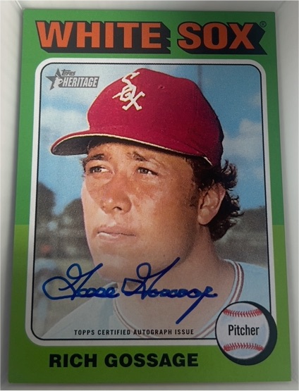 2024 Topps Heritage Real One Auto Rich "Goose" Gossage — front