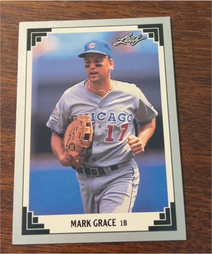 1991 Leaf #170 Mark Grace — front