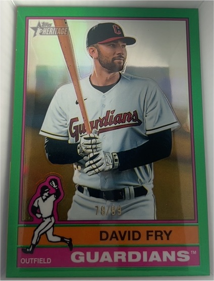 2025 Topps Heritage #408 David Fry — front