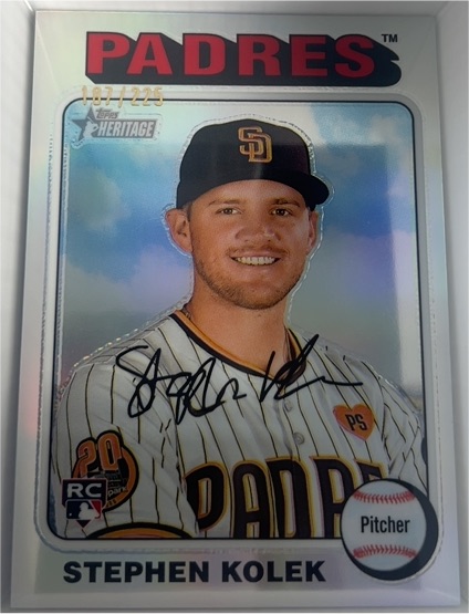 2024 Topps Heritage #710 Stephen Kolek — front