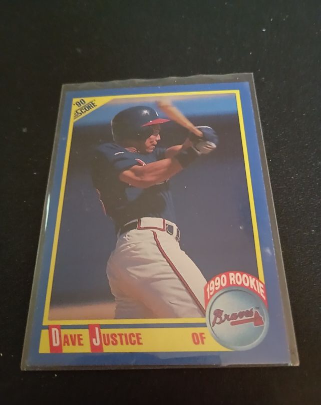 1990 Score #650 Dave Justice Rookie Card — front