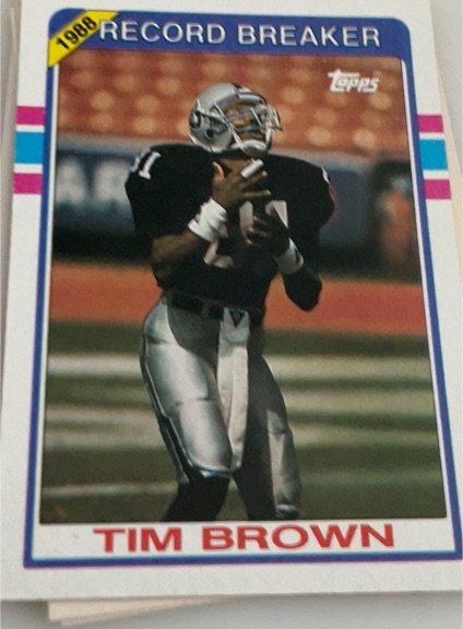 1989 Topps #2 Tim Brown — front