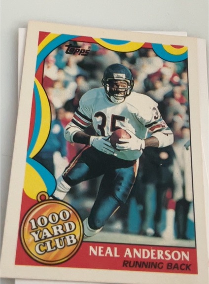 1989 Topps #14 Neal Anderson 1000 Yard Club — front