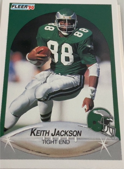 1990 Fleer #86 Keith Jackson — front
