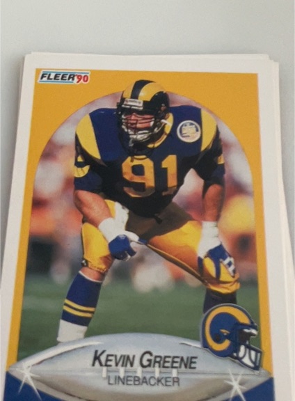1990 Fleer #38 Kevin Greene — front