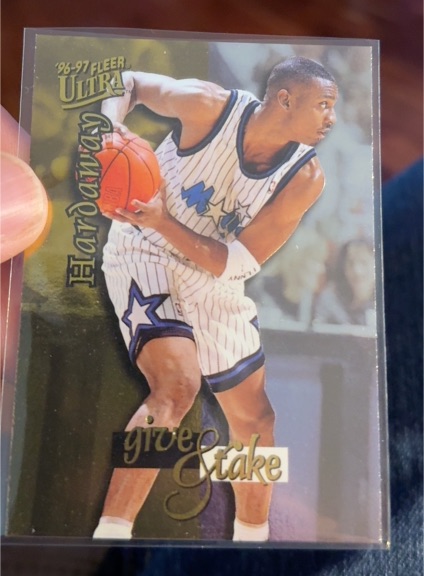 1996-97 Fleer Ultra #2 Anfernee Hardaway Give and Take — front
