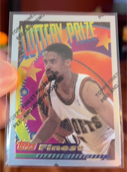 1994-95 Topps Finest Lottery Prize #LP10 Mahmoud Abdul-Rauf — front