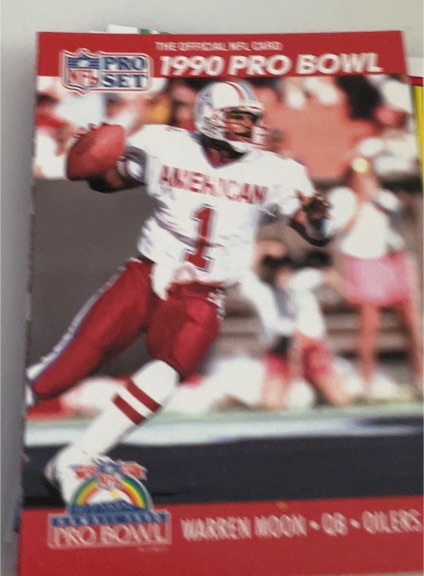 1990 Pro Set #359 Warren Moon Houston Oilers — front