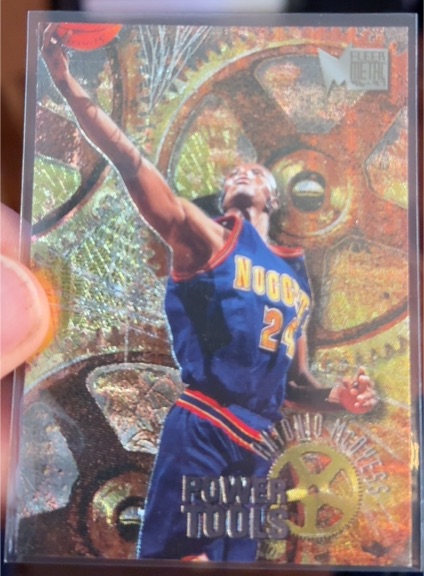 1996-97 Fleer Metal Power Tools #8 Antonio McDyess — front