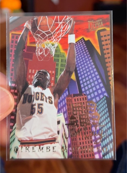1994-95 Fleer Ultra Jam City #7 Dikembe Mutombo — front