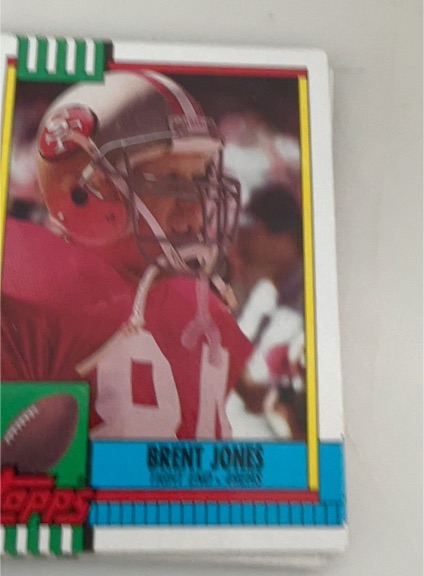 1990 Topps #14 Brent Jones — front