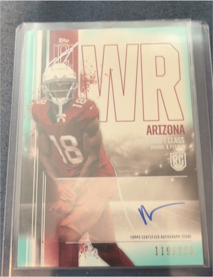 2024 Topps Signature Class #RCA-MHJ Marvin Harrison Jr. — front