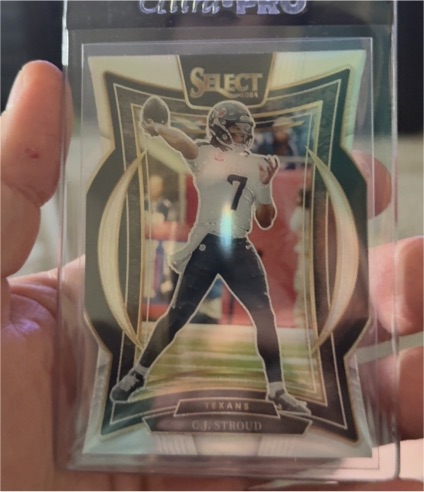2024 Panini Select #42 C.J. Stroud Concourse Silver Prizm Die-Cut Houston Texans — front