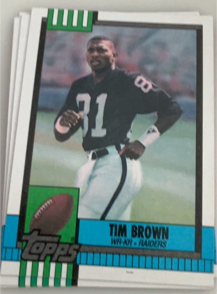 1990 Topps #295 Tim Brown — front