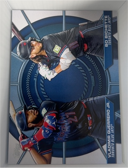 2025 Topps Series 2 Dynamic Duos #DD-14 Vladimir Guerrero Jr. & Bo Bichette — front