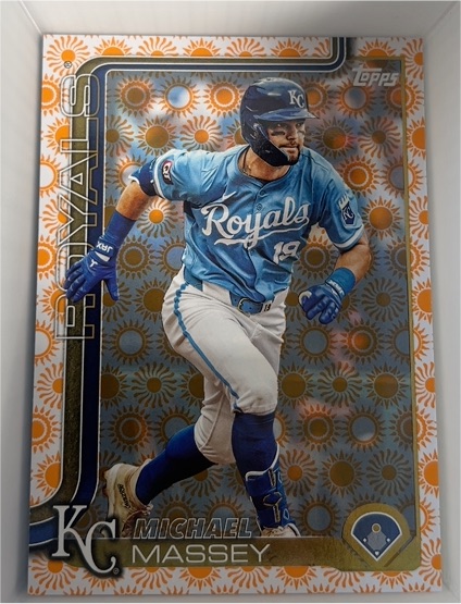 2025 Topps Series 2 #481 Michael Massey Holiday Sun — front