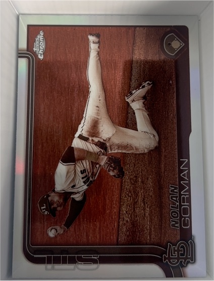 2025 Topps Chrome #80 Nolan Gorman — front