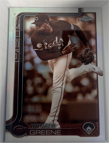 2025 Topps Chrome #91 Hunter Greene — front