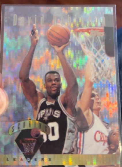 1995-96 Topps Power Booster #8 David Robinson — front
