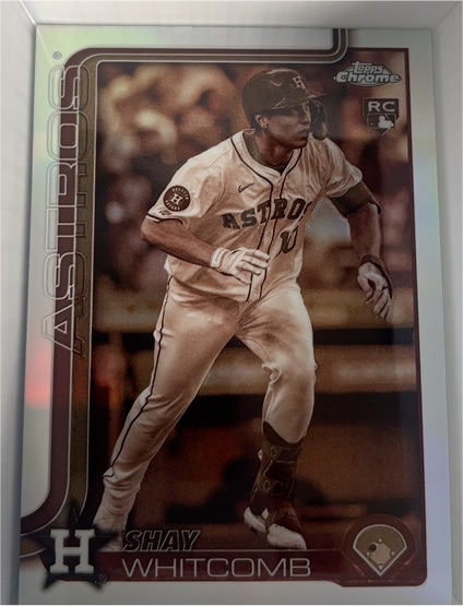 2025 Topps Chrome #251 Shay Whitcomb Sepia Refractor — front