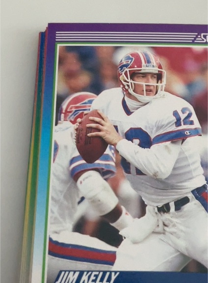 1990 Score #112 Jim Kelly — front