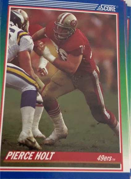 1990 Score #348 Pierce Holt — front