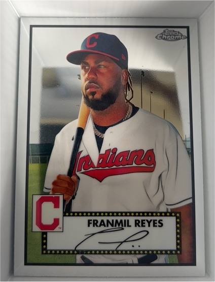 2021 Topps Chrome Platinum Anniversary #413 Franmil Reyes — front