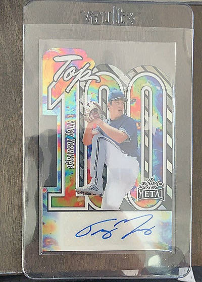 2025 Leaf Metal #T-TY1 Trey Yesavage Top 100 — front