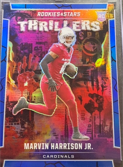 2024 Panini Rookies & Stars Thrillers Prizm #T-MHJ Marvin Harrison Jr. — front