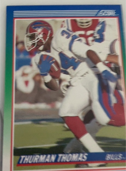 1990 Score #110 Thurman Thomas — front