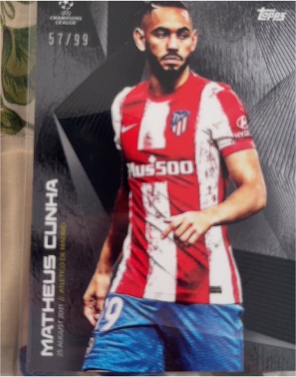 2021 Topps UEFA Champions League Summer Signings #57 Matheus Cunha — front