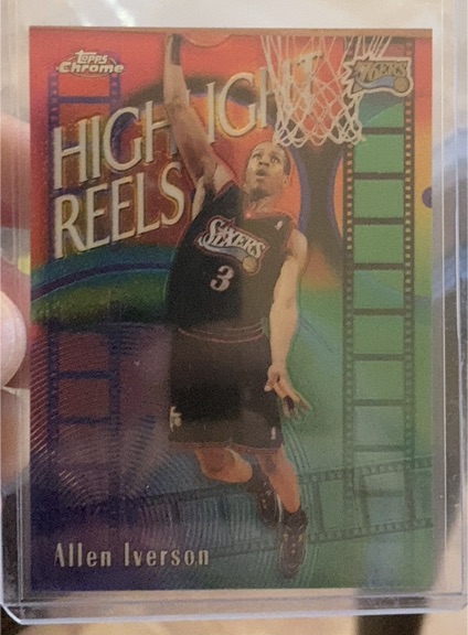 1999-00 Topps Chrome #HR6 Allen Iverson Highlight Reels — front