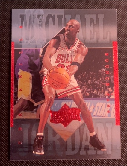1999 Upper Deck Athlete of the Century #25 Michael Jordan Bounce Pass Bulls Kobe Bryant — front