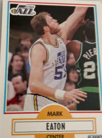 1990-91 Fleer #184 Mark Eaton — front
