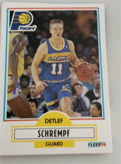 1990-91 Fleer #81 Detlef Schrempf — front