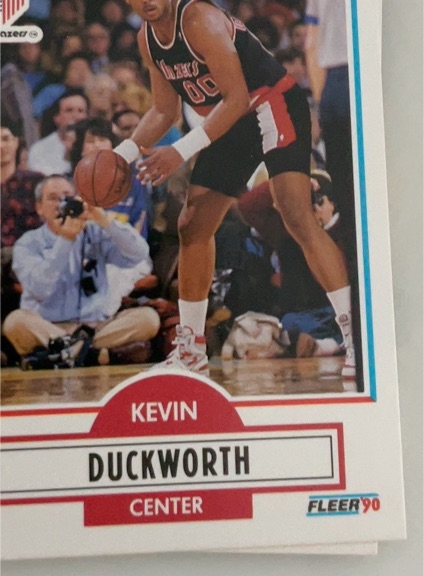 1990 Fleer #155 Kevin Duckworth — front