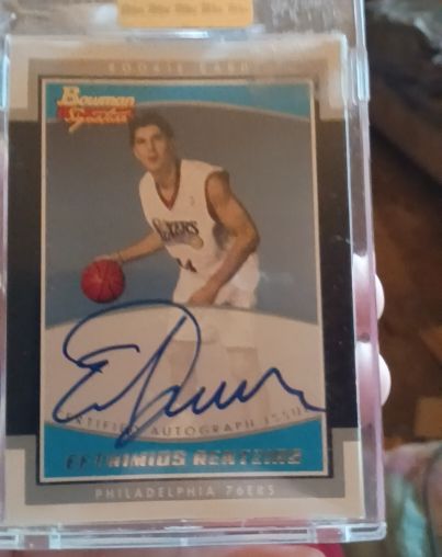 2002-03 Bowman Signature Edition #SE-ER Efthimios Rentzias Rookie Autograph — front