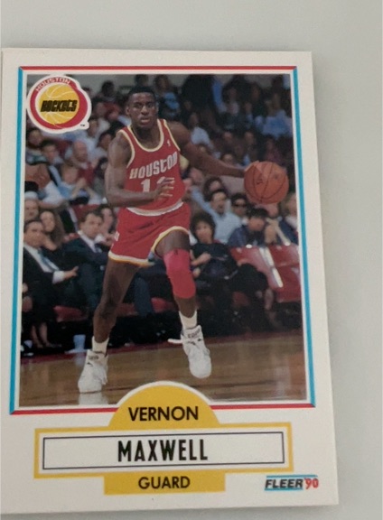 1990-91 Fleer #72 Vernon Maxwell — front