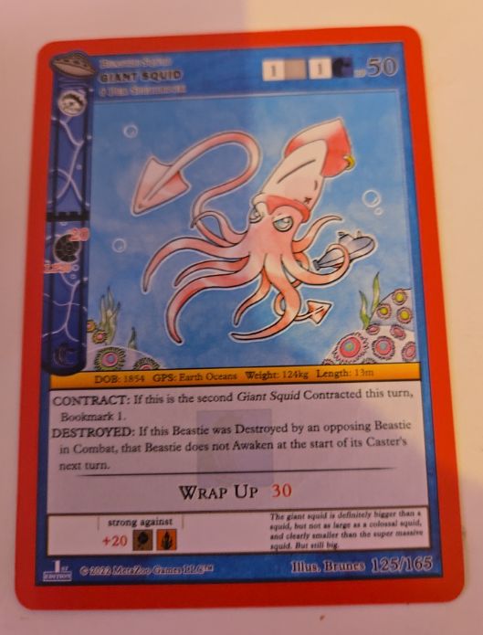 2022 MetaZoo UFO #125 Giant Squid — front